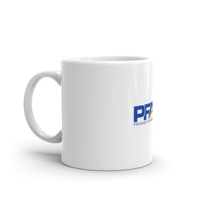 White glossy mug