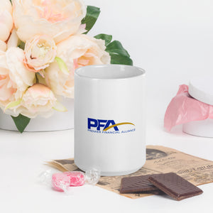 White glossy mug