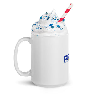 White glossy mug